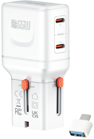 Picture of 4smarts Weltreiseadapter Nomad Pocket 65W, weiß