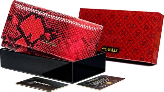Picture of 4U Cavaldi Duy, rozbudowany portfel damski zdobiony wzorem wowej skóry Cavaldi Nie dotyczy