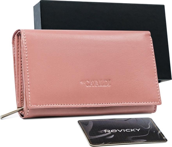 Picture of 4U Cavaldi Klasyczny skórzany portfel damski z klap na zatrzask Cavaldi NoSize