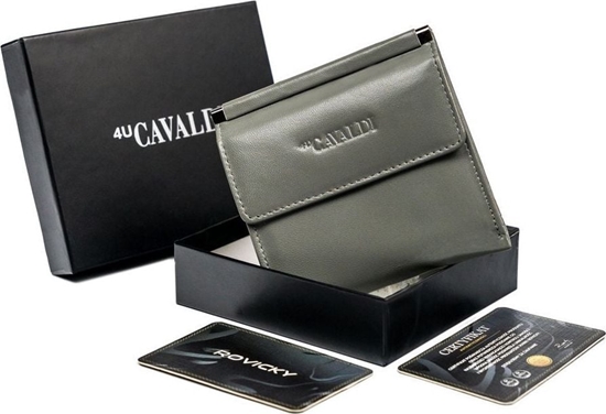 Picture of 4U Cavaldi Kwadratowy portfel damski ze skóry naturalnej, z ochron RFID Cavaldi Nie dotyczy