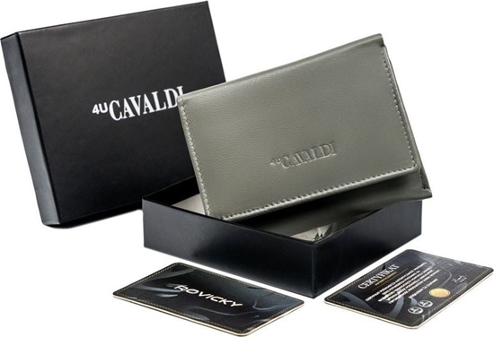 Изображение 4U Cavaldi May, poziomy portfel damski ze skóry naturalnej z ochron RFID Cavaldi