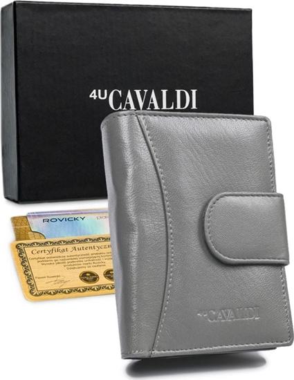 Изображение 4U Cavaldi Portfel damski skórzany RFID stop Cavaldi skóra