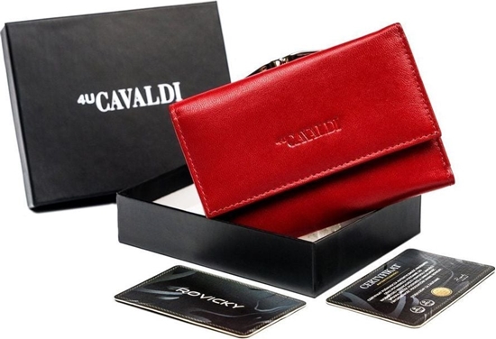 Изображение 4U Cavaldi Portfel damski ze skóry z portmonetk na bigiel RFID Cavaldi