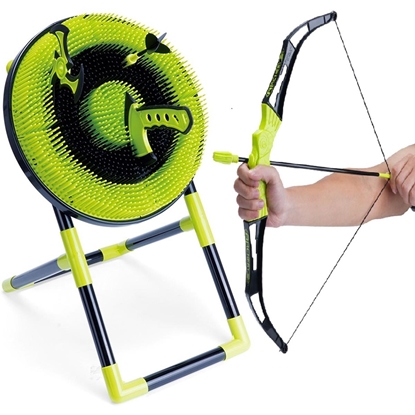 Picture of 4-vienā SPĒĻU KOMPLEKTS: ŠAUTRIŅAS, LOKS, CIRVIJS, ŠURIKENS