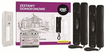 Attēls no 6025/442-N URMET Zestaw domofonowy z dwoma przyciskami wywoania, natynkowy