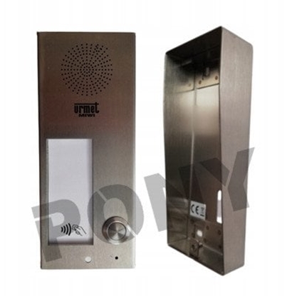 Picture of 6025/PR1-RF Urmet Panel rozmówny ELITE, 1 przycisk wywoania, czytnik zblieniowy, modu informacyjny
