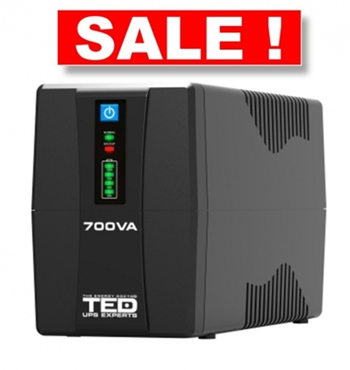Picture of 700VA 400W UPS - Line Interactive – LED displejs – 2 x izejas | Akumulators 12V-7Ah