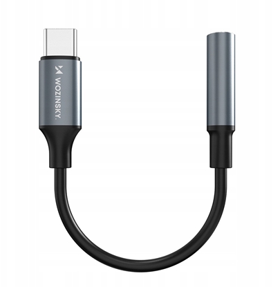 Picture of Adapter Wozinsky WACM-01 USB-C - mini jack 3,5mm - czarny