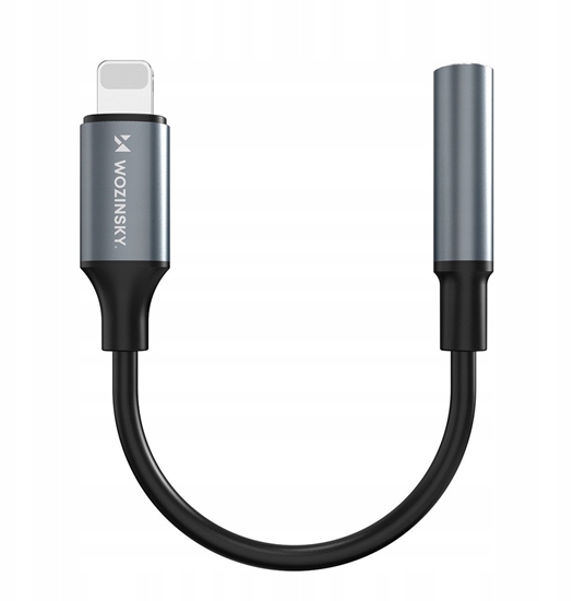 Picture of Adapter Wozinsky WALJ-01 Lightning - mini jack 3,5mm - czarny