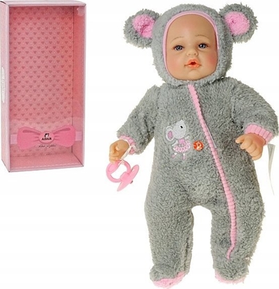 Attēls no Adar Lalka bobas w kombinezonie 40cm z dwikiem box Adar