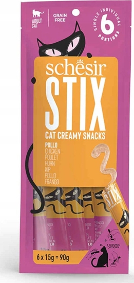 Изображение Agras Pet Foods SCHESIR STIX TREATS Kurczak 6x15g