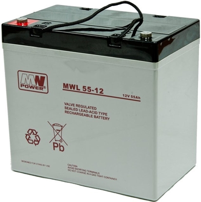 Picture of AKUMULATOR 12V/55AH-MWL MW POWER