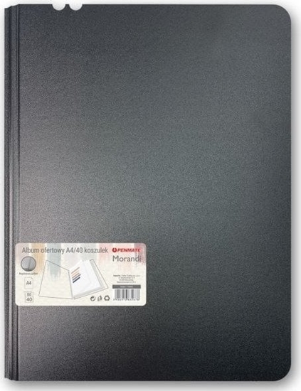 Picture of Album ofertowy PENMATE Morandi A4 40 koszulek czarny