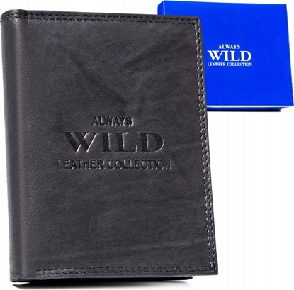 Изображение Always Wild Duy, pionowy portfel mski ze skóry naturalnej