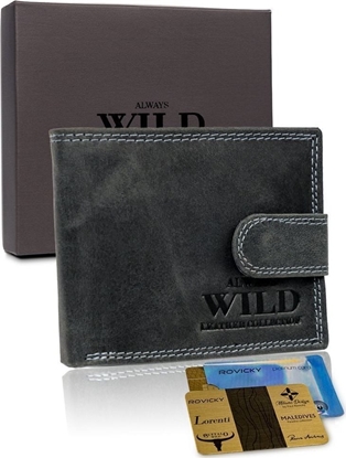 Picture of Always Wild Skórzany portfel dla mczyzny z ochron RFID Always Wild Nie dotyczy