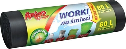 Attēls no Amigo Worki na mieci LDPE 60L 10szt.