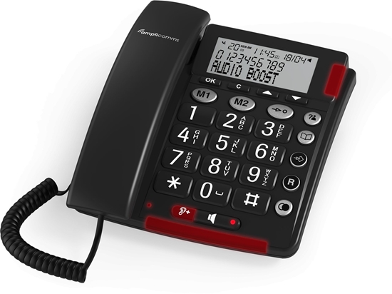 Picture of amplicomms BIGTel 48 Plus, Grotastentelefon Dark Grey