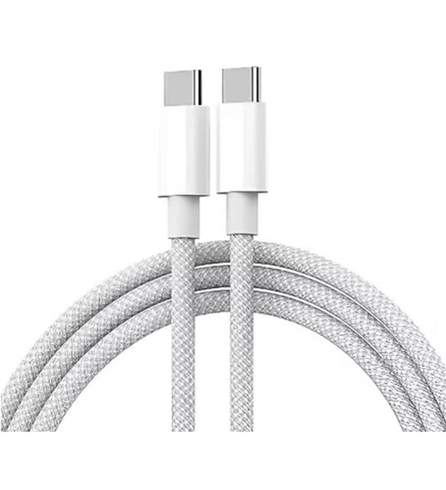 Изображение Apple MQKJ3ZM/A USB-C - USB-C 60W ātrās uzlādes / datu vads 1m White (OEM)