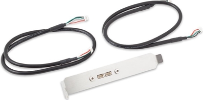 Attēls no Aqua Computer Aqua Computer RGBpx-Slotblende für zwei RGBpx-Verbindungen