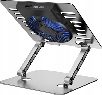 Picture of Art ART P12 laptop stand aluminum 13/24/23 cm adjustable height+angle+vent+LED