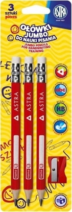 Picture of Astra Oówek do nauki pisania 3szt + temperówka ASTRA