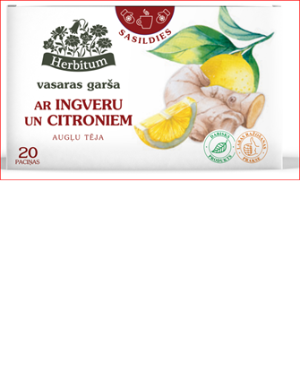 Attēls no Augļu tēja HERBITUM ar Ingveru un citroniem, 2gx20gab