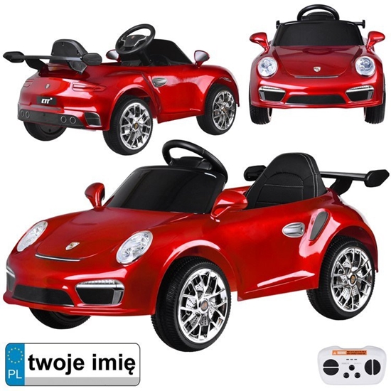 Picture of Autko elektryczne na akumulator czerwone Porsche RUF CTR3 + pilot PA0327 EDUKAMP