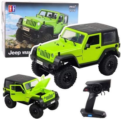 Picture of Auto Terenowe Zdalnie Sterowane RC Jeep Wrangler Rock Crawler Zielony 1:14 Double E