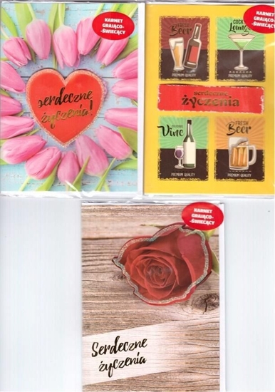 Picture of Avanti Karnet A5 grajco-wieccy Serdeczne yczenia MIX