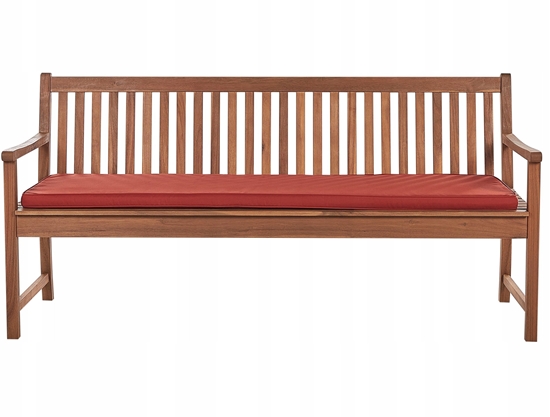 Picture of awka ogrodowa z poduch VIVARA 180 cm Certyfikowane drewno akacjowe Bordowy