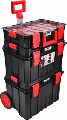 Изображение AWTools AWTOOLS SKRZYNKA NARZDZIOWA MODUOWA MODULAR BOX ZESTAW 4W1 530x355x825mm