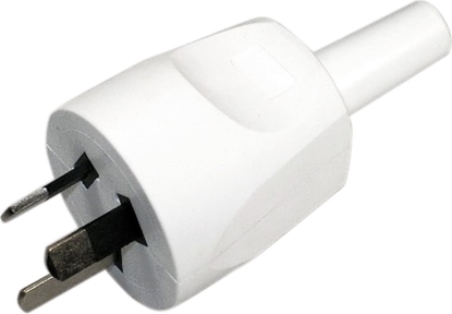 Attēls no Bachmann earthing contact plug, Australia 10A/250V, white