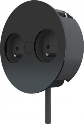 Picture of Bachmann Twist gniazdo wpuszczanye 2xUTE czarny