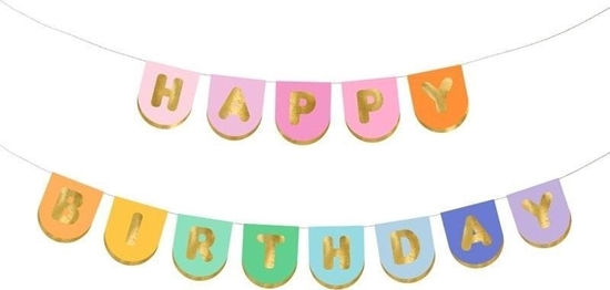 Picture of Baner papierowy Happy Birthday mix 163x12cm