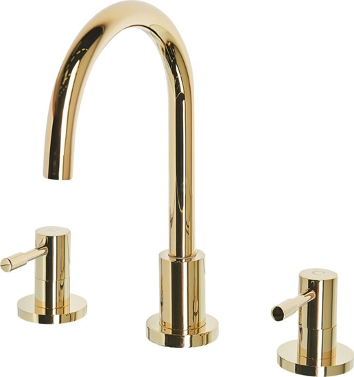 Picture of Bateria umywalkowa Beliani Sipi stojca zoty (229648)