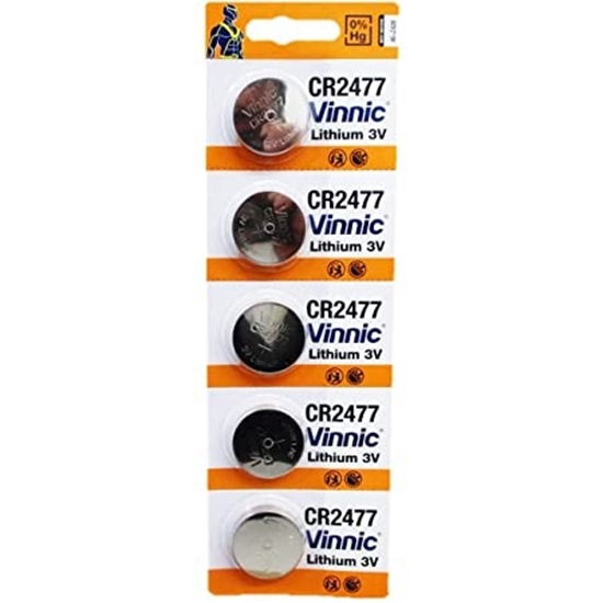 Изображение Baterija CR2477 Vinnic litija - iepakojuma 5 gb.