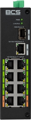 Attēls no BCS-L-SP08E01G-1SFP(2) BCS Switch 8x PoE, 1x RJ45, 1x SFP Gigabit