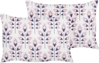 Изображение Beliani 2 poduszki ogrodowe w licie 40 x 60 cm beowe TORRETTA