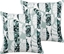 Изображение Beliani 2 poduszki ogrodowe w licie 45 x 45 cm zielone TERMINI