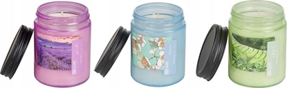 Изображение Beliani 3 wiece zapachowe sojowe biaa herbata/ lawenda/ jamin FRUITY BLOOM