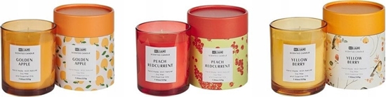 Изображение Beliani 3 wiece zapachowe brzoskwinia czerwona porzeczka/ miechunka/ zote jabko COLORFUL BARREL