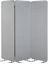 Изображение Beliani 3-panelowa akustyczna cianka dziaowa 184 x 184 cm jasnoszara STANDI!