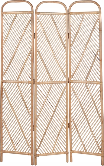 Изображение Beliani 3-panelowy skadany parawan pokojowy rattanowy 106 x 180 cm COSENZA