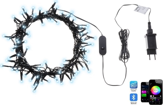 Изображение Beliani acuch wietlny kolorowy Smart LED 13.5 m z aplikacj IGALIKU