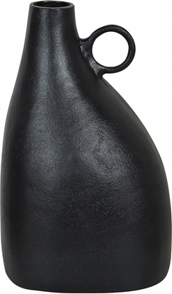 Изображение Beliani Aluminium Wazon dekoracyjny 36 cm Czarny NARBADA