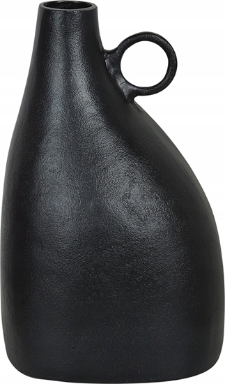Изображение Beliani Aluminium Wazon dekoracyjny 36 cm Czarny NARBADA