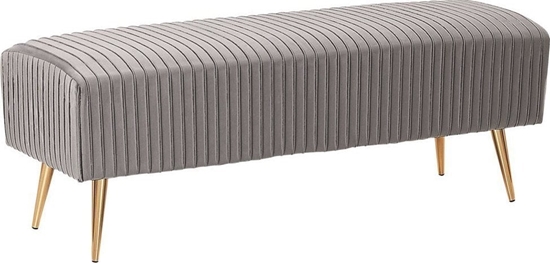 Изображение Beliani awka do sypialni welurowa szara PATERSON!