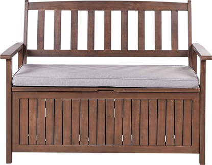 Изображение Beliani awka ogrodowa Drewno 120 Jasnoszary SOVANA