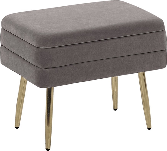 Изображение Beliani awka ze schowkiem do sypialni szara ODESSA