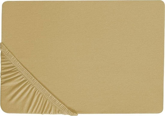 Изображение Beliani Baweniane przecierado z gumk 200 x 200 cm oliwkowe JANBU